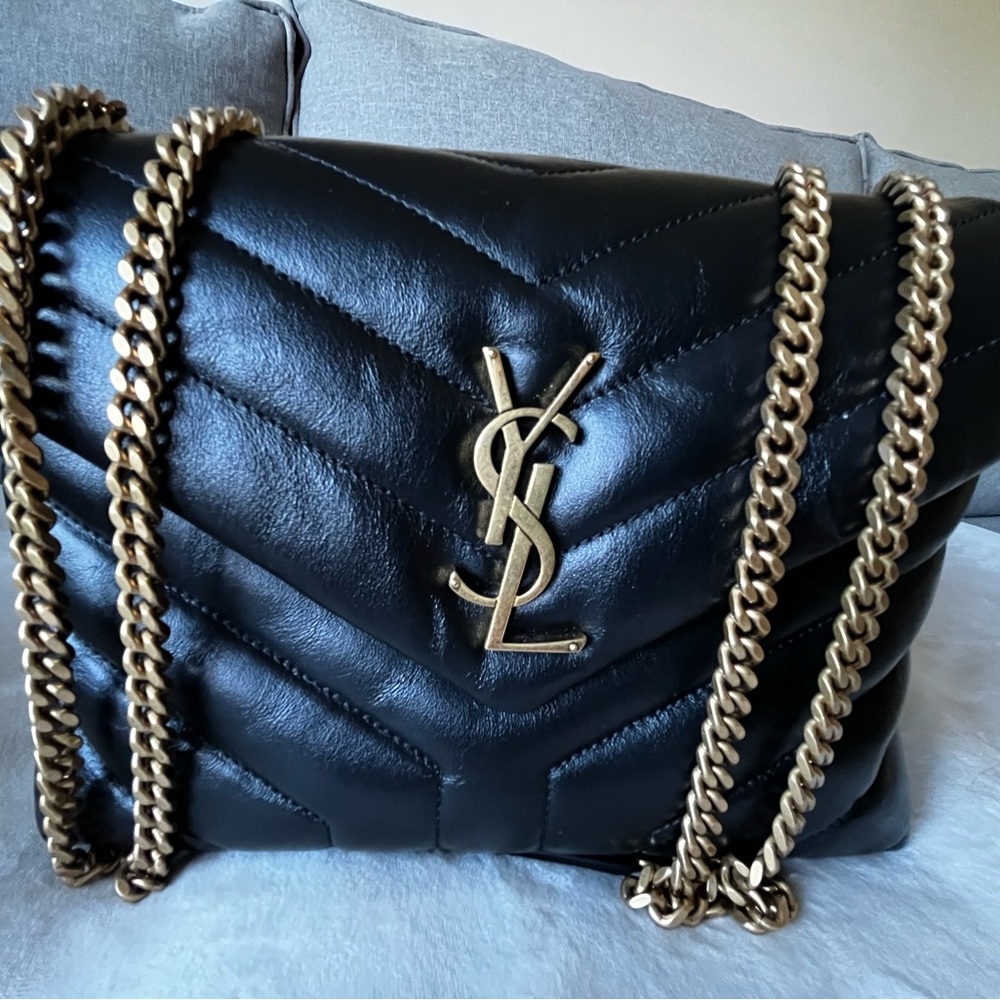 YSL Saint Laurent SMALL Lou Lou black leather with good hardware - Picture 4 of 14
